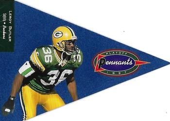 1997 Playoff Absolute Beginnings - Pennants Gold Exchange #36 LeRoy Butler Front