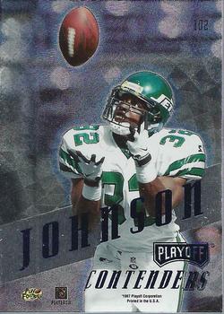 1997 Playoff Contenders - Blue #102 Leon Johnson Back