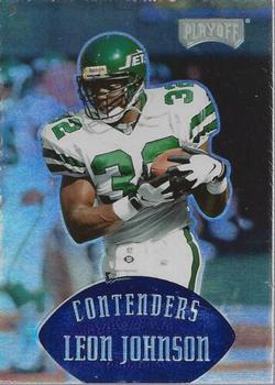 1997 Playoff Contenders - Blue #102 Leon Johnson Front