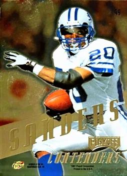 1997 Playoff Contenders - Gold #49 Barry Sanders Back