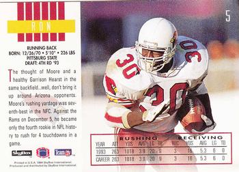 1994 SkyBox Impact #5 Ron Moore Back