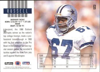 1994 SkyBox Impact #61 Russell Maryland Back