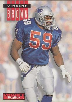 1994 SkyBox Impact #167 Vincent Brown Front