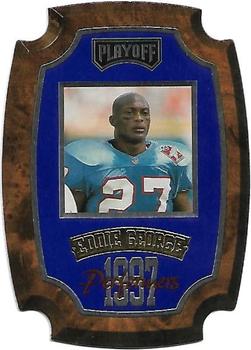 1997 Playoff Contenders - Performer Plaques Blue #15 Eddie George Front