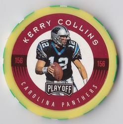 1997 Playoff First & Ten - Chip Shots Yellow #156 Kerry Collins Front