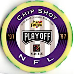 1997 Playoff First & Ten - Chip Shots Yellow #192 Tony Martin Back
