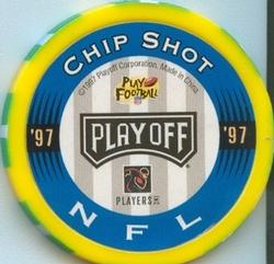1997 Playoff First & Ten - Chip Shots Yellow #81 Tim Brown Back
