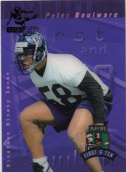 1997 Playoff First & Ten - Kickoff #K158 Peter Boulware Front