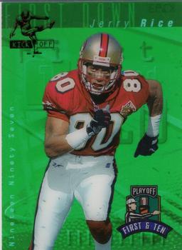 1997 Playoff First & Ten - Kickoff #K193 Jerry Rice Front