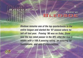 1997 Playoff Zone - Sharpshooters Red #5 Drew Bledsoe Back