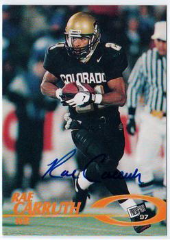 1997 Press Pass - Autographs #NNO Rae Carruth Front