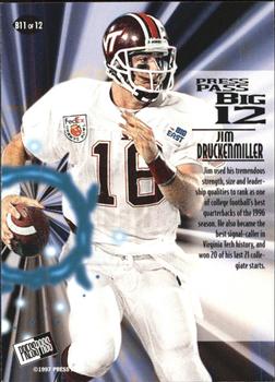 1997 Press Pass - Big 12 #B11 Jim Druckenmiller Back