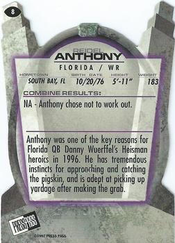 1997 Press Pass - Combine #8 Reidel Anthony Back