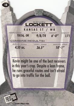 1997 Press Pass - Combine #18 Kevin Lockett Back