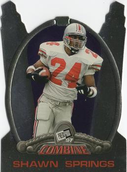 1997 Press Pass - Combine #23 Shawn Springs Front