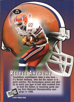 1997 Press Pass - Head Butt #HB4 Reidel Anthony Back