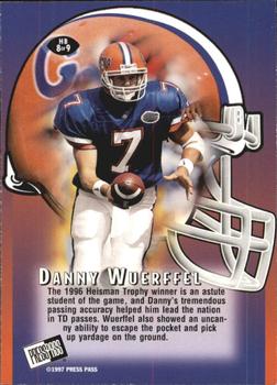 1997 Press Pass - Head Butt #HB8 Danny Wuerffel Back