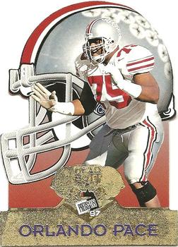 1997 Press Pass - Head Butt Die Cuts #HB2 Orlando Pace Front