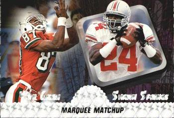 1997 Press Pass - Marquee Matchups #MM8 Yatil Green / Shawn Springs Front