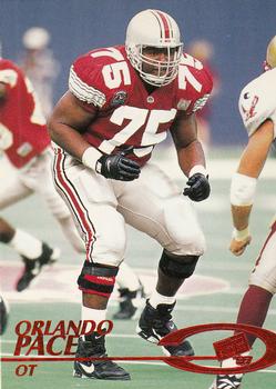 1997 Press Pass - Red Zone #1 Orlando Pace Front