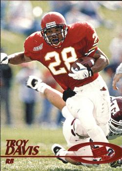 1997 Press Pass - Red Zone #5 Troy Davis Front