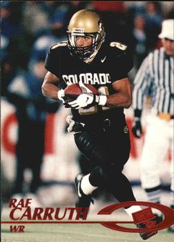 1997 Press Pass - Red Zone #12 Rae Carruth Front