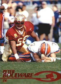 1997 Press Pass - Red Zone #14 Peter Boulware Front