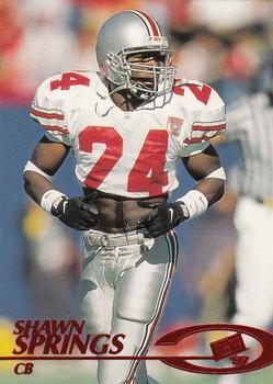 1997 Press Pass - Red Zone #23 Shawn Springs Front