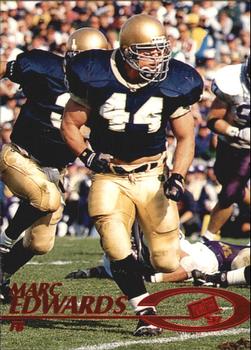 1997 Press Pass - Red Zone #35 Marc Edwards Front