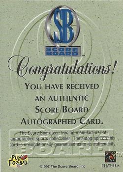 1997 Pro Line - Autographs #NNO Steve Israel Back