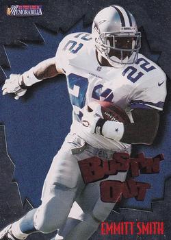 1997 Pro Line Memorabilia - Bustin' Out #B4 Emmitt Smith Front