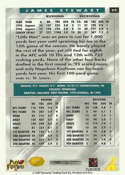 1997 Score Hobby Reserve #62 James Stewart Back