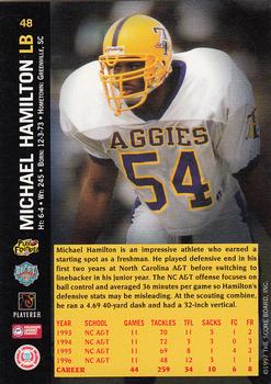 1997 Score Board NFL Rookies #48 Michael Hamilton Back