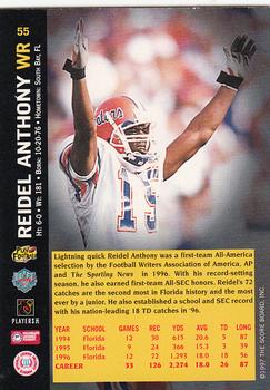 1997 Score Board NFL Rookies #55 Reidel Anthony Back