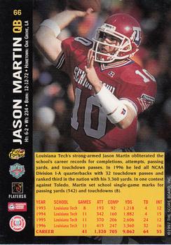 1997 Score Board NFL Rookies #66 Jason Martin Back