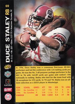 1997 Score Board NFL Rookies #69 Duce Staley Back