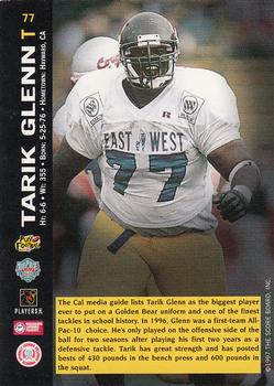 1997 Score Board NFL Rookies #77 Tarik Glenn Back