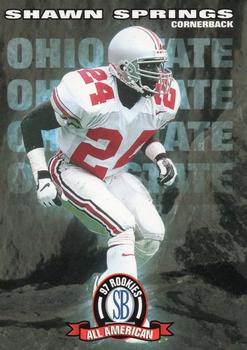 1997 Score Board NFL Rookies #87 Shawn Springs Front