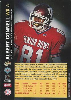 1997 Score Board NFL Rookies - Dean's List #40 Albert Connell Back
