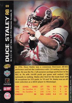 1997 Score Board NFL Rookies - Dean's List #69 Duce Staley Back