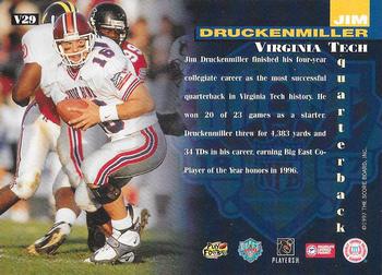 1997 Score Board NFL Rookies - Varsity Club #V29 Jim Druckenmiller Back