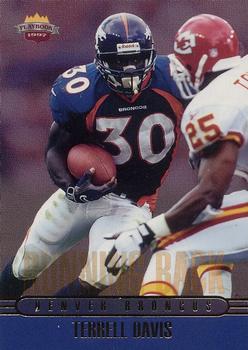1997 Score Board Playbook By The Numbers #2RB Terrell Davis Front