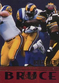 1997 Score Board Playbook By The Numbers #10WR Isaac Bruce Front