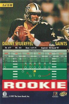 1997 Score Board Playbook By The Numbers - Magnified Gold #RK8 Danny Wuerffel Back