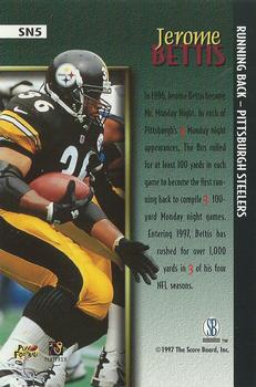 1997 Score Board Playbook By The Numbers - Standout Numbers Magnified Gold #SN5 Jerome Bettis Back