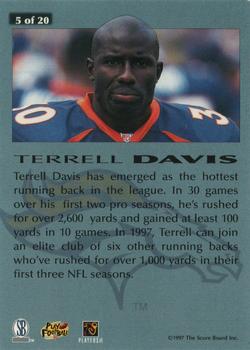 1997 Score Board Playbook - Mirror Image #5 Terrell Davis Back