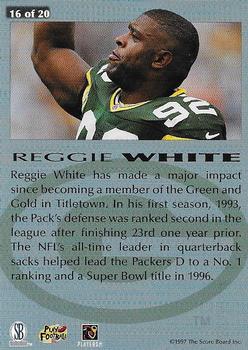 1997 Score Board Playbook - Mirror Image #16 Reggie White Back