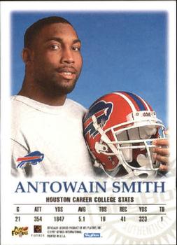 1997 SkyBox Premium - Autographics Century Mark #NNO Antowain Smith  Back