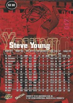 1997 SkyBox Premium - Rubies #53SR Steve Young Back