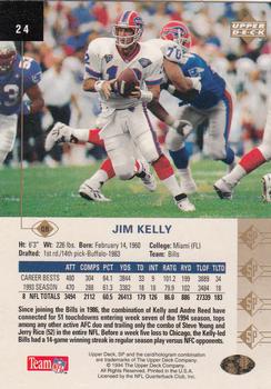 1994 SP #24 Jim Kelly Back